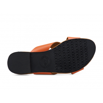 Women Sandals LS-10 Orange Nappa